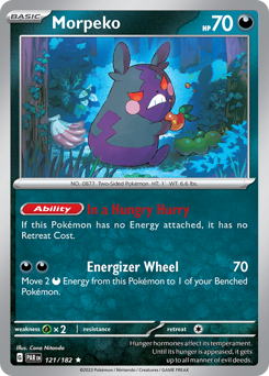 Morpeko #121/182 Rare (Holofoil) / Paradox Rift