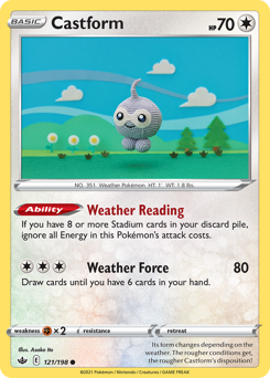 Castform #121/198 Common / Chilling Reign