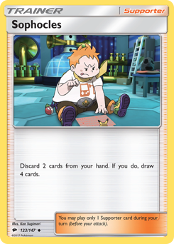 Sophocles #123/147 Uncommon (Reverse Holofoil) / Burning Shadows