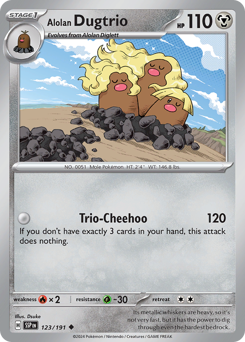 Alolan Dugtrio #123/191 Uncommon / Surging Sparks
