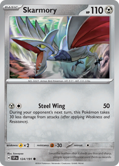 Skarmory #124/191 Common (Reverse Holofoil) / Surging Sparks