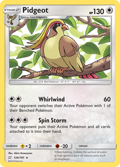 Pidgeot #124/181 Rare (Normal) / Team Up
