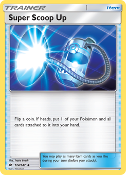 Super Scoop Up #124/147 Uncommon (Reverse Holofoil) / Burning Shadows