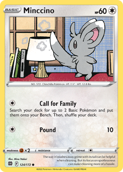 Minccino #124/172 Common / Brilliant Stars