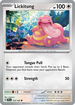 Lickitung #124/162 Common (Reverse Holofoil) / Temporal Forces