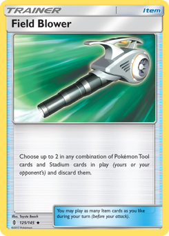 Field Blower #125/145 Uncommon (Reverse Holofoil) / Guardians Rising