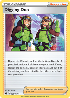 Digging Duo #126/159 Uncommon / Crown Zenith