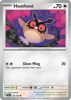 Hoothoot #126/162 Common / Temporal Forces