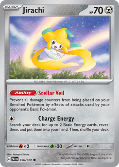 Jirachi #126/182 Common (Reverse Holofoil) / Paradox Rift