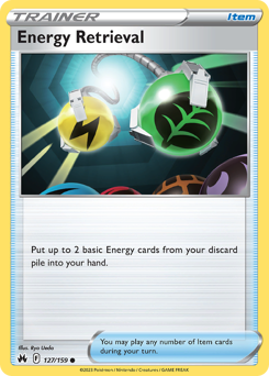 Energy Retrieval #127/159 Common / Crown Zenith