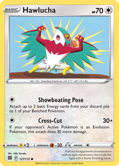 Hawlucha #127/172 Common / Brilliant Stars