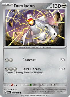 Duraludon #129/191 Common (Reverse Holofoil) / Surging Sparks