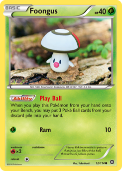 Foongus #012/114 Common (Reverse Holofoil) / Steam Siege