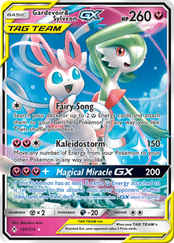 Gardevoir & Sylveon GX #130/214 Ultra Rare (Holofoil) / Unbroken Bonds