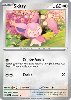 Skitty #130/162 Temporal Forces Common (Reverse Holofoil) / Temporal Forces