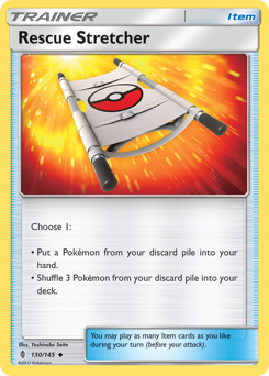 Rescue Stretcher #130/145 Uncommon (Reverse Holofoil) / Guardians Rising