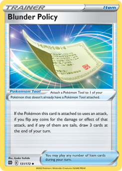 Blunder Policy #131/172 Uncommon / Brilliant Stars