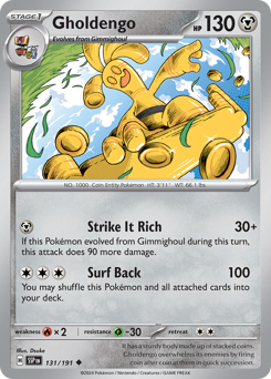 Gholdengo #131/191 Uncommon (Reverse Holofoil) / Surging Sparks