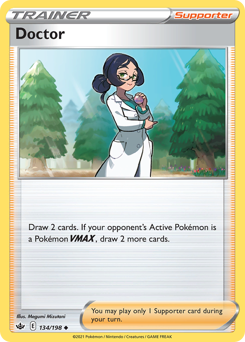 Doctor #134/198 Uncommon (Reverse Holofoil) / Chilling Reign