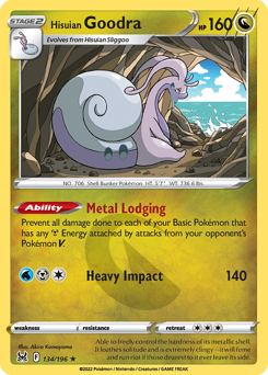 Hisuian Goodra #134/196 Holo Rare (Holofoil) / Lost Origin