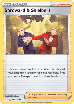 Sordward & Shielbert #135/163 Uncommon / Battle Styles