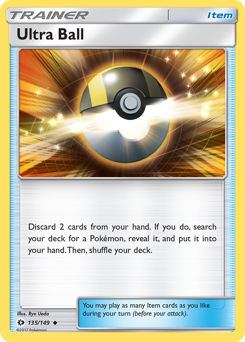 Ultra Ball #135/149 Uncommon (Reverse Holofoil) / Sun & Moon