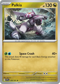 Palkia #136/191 Rare (Reverse Holofoil) / Surging Sparks