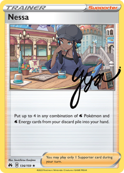 Nessa #136/159 Holo Rare (Holofoil) / Crown Zenith