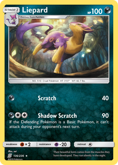 Liepard #136/236 Rare (Normal) / Unified Minds