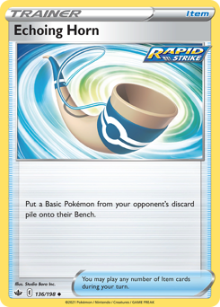 Echoing Horn #136/198 Uncommon (Reverse Holofoil) / Chilling Reign
