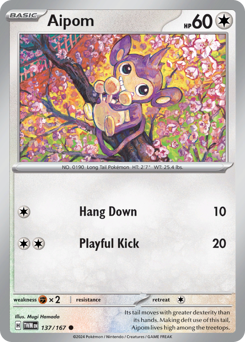 Aipom #137/167 Common (Reverse Holofoil) / Twilight Masquerade