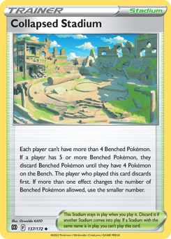 Collapsed Stadium #137/172 Uncommon / Brilliant Stars