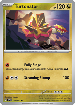 Turtonator #137/191 Uncommon / Surging Sparks