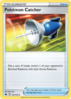 Pokémon Catcher #138/159 Uncommon / Crown Zenith