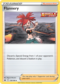 Flannery #139/198 Uncommon (Reverse Holofoil) / Chilling Reign