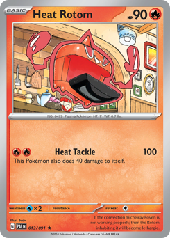 Heat Rotom #13/91 Rare (Holofoil) / Paldean Fates