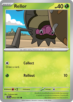 Rellor #013/191 Common (Reverse Holofoil) / Surging Sparks
