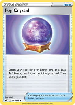 Fog Crystal #140/198 Uncommon (Reverse Holofoil) / Chilling Reign