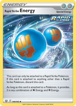 Rapid Strike Energy #140/163 Uncommon (Reverse Holofoil) / Battle Styles