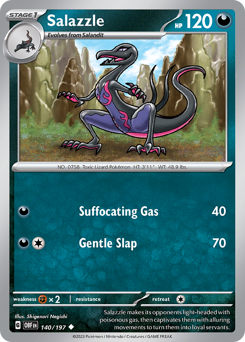 Salazzle #140/197 Uncommon / Obsidian Flames