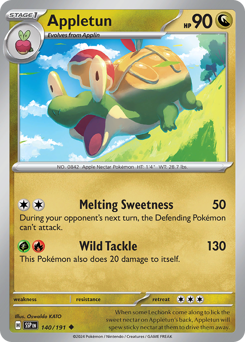 Appletun #140/191 Uncommon (Reverse Holofoil) / Surging Sparks