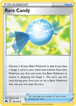 Rare Candy #141/159 Uncommon / Crown Zenith