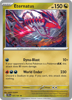 Eternatus #141/191 Rare (Reverse Holofoil) / Surging Sparks