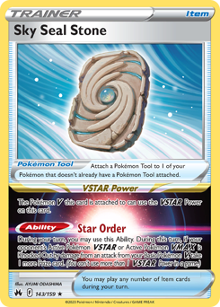 Sky Seal Stone #143/159 Holo Rare (Holofoil) / Crown Zenith