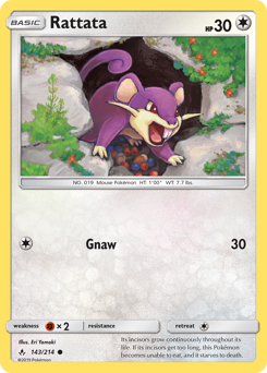 Rattata #143/214 Common / Unbroken Bonds