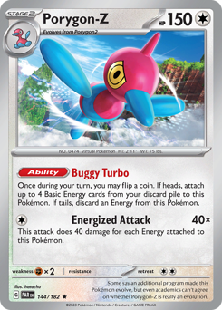 Porygon-Z #144/182 Rare (Reverse Holofoil) / Paradox Rift