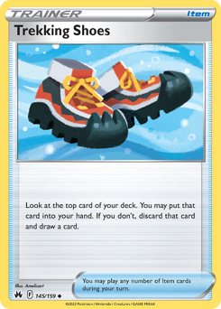 Trekking Shoes #145/159 Uncommon (Reverse Holofoil) / Crown Zenith
