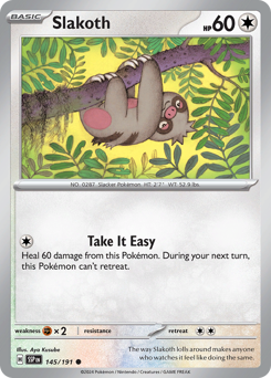 Slakoth #145/191 Common (Reverse Holofoil) / Surging Sparks