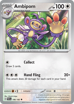 Ambipom #146/182 Uncommon / Paradox Rift