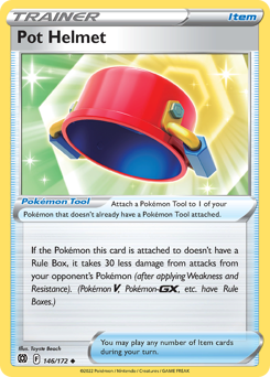 Pot Helmet #146/172 Uncommon (Reverse Holofoil) / Brilliant Stars